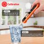 Meat Thermometer with IPX6 Waterproof, Food Thermometer Foldable Food Temperature Probe with LCD Backlight Calibration Lock Fuction, Kitchen Digital Instant Read Probe for Oil Jam Milk Image 7