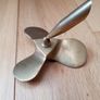 Vintage Nautical Brass Ships Propeller Desks Pen Holder ( Paper Weight  ) Image 2