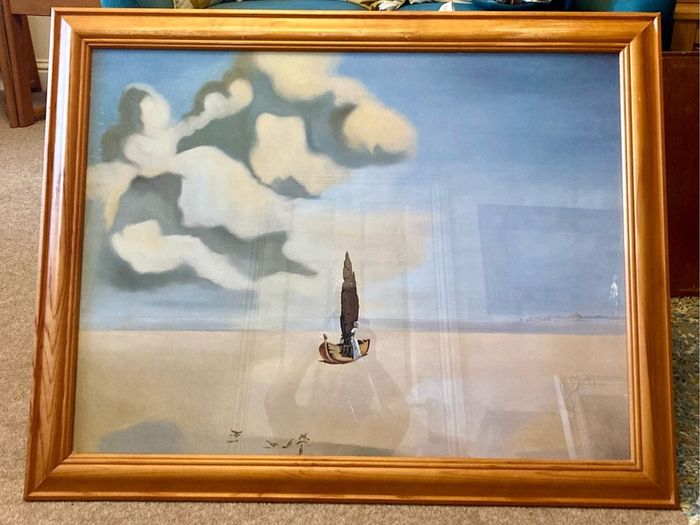 Large framed Salvador Dali print