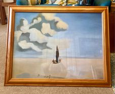 Large framed Salvador Dali print