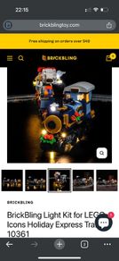 BrickBling Light Kit for LEGO Icons Holiday Express Train