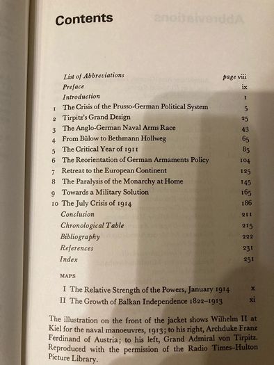 History book: 'Germany and the approach of war in 1914'