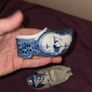 4 Delft Blue ceramic Clogs Image 6