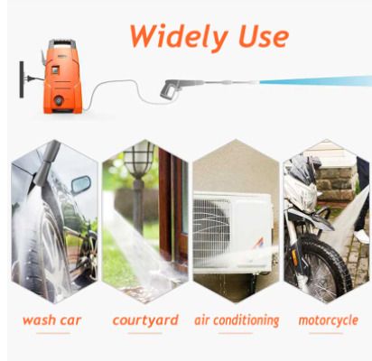 BRAND NEW Electric 1200W Car Washer Gun High Pressure Cleaner Foam Nozzle Cordless Protable Car Wash Spray