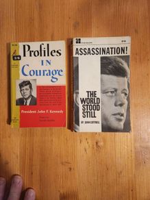 2 x Assassination. The Day The World Stood Still.by John Cottrell. 1964 Paperback In Only Fair Condition.  See Photos For Same. The second book is PROFILES IN COURAGE 1963 EDITION PAPERBACK IN GOOD CONDITION.