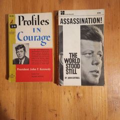2 x Assassination. The Day The World Stood Still.by John Cottrell. 1964 Paperback In Only Fair Condition.  See Photos For Same. The second book is PROFILES IN COURAGE 1963 EDITION PAPERBACK IN GOOD CONDITION.