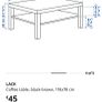 Ikea Lack Coffee table with 2 free office chairs Image 2