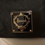 Harrods Make up bag - black with patent trim and gold hardware Image 2