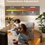 Portable Mini Electric Heater - 900W Energy Efficient Quiet Space Heater, 3 Modes, Tip-Over/Overheat Protection, 45dB Quiet Operation, PTC Ceramic Heater Fan for for Bedroom, Office & Home [Energy Class A] Image 3