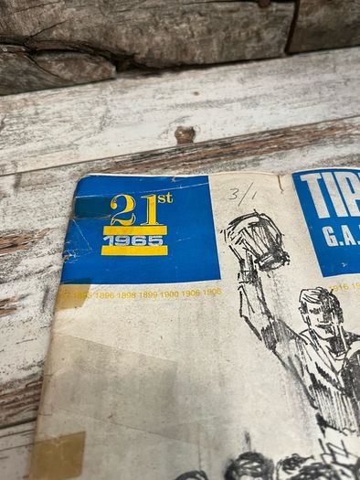 Vintage Tipperary Gaa 1965 Yr