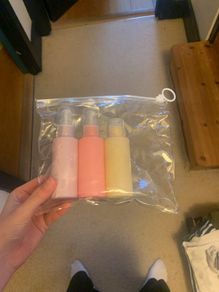 Reusable cosmetic bottles for travel