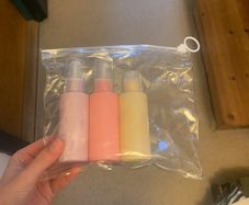 Reusable cosmetic bottles for travel