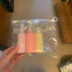 Reusable cosmetic bottles for travel