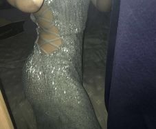 Silver debs dress