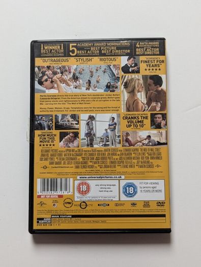 The Wolf Of Wall Street DVD 2013