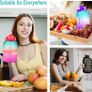 Motivational Water Bottle 2.2L - Large Capacity Water Jug with Straw & Time Marker & BPA Free Ensure Enough Water-Drinking Throughout The Day (Black, 2.2L) Image 5