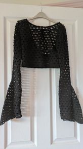 bershka lacey bolero top