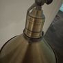 Brass floor lamp with Edison bulb Image 4