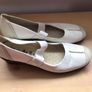 Caprice Ladies white leather mary jane strap casual shoes size 8 G Image 2