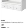 Ikea HEMNES Day-bed w 3 drawers/2 mattresses Image 2