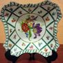 Vintage Paris Royal 'Green Garden' Square Plate and Demitasse Cup. Image 7