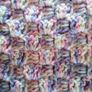 Blanket Hand Crochet 33" Square Pastel Shades Image 7