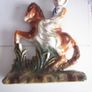 Pair of Staffordshire Figures Cowboy Cowgirl Horseback 19th Century Image 3