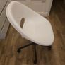 White Swivel Chair Image 4