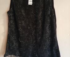 New black lace top tag attached