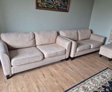 Cream 2 Seater Couch x 2