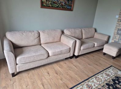 Cream 2 Seater Couch x 2