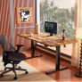 Electric Standing Desk Height Adjustable 120 x 60cm, Sit Stand Desk with 4 Memory Smart Pannel for Home Office with Splice Board Image 9