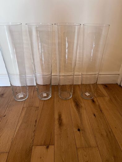 Glass Vases x 4