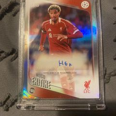 Hugo Ekitike Liverpool FC Auto Football Card