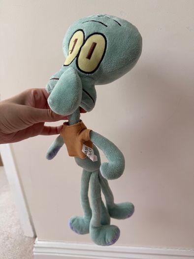 Simba Nickelodeon 2014 Viacom Squidward Plush SpongeBob SquarePants approx. 42 cm. Used Please see photos