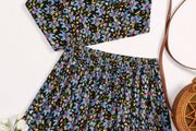 New Floral Print Cami Top &amp; Pleated Skirt