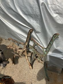 2 sets of garden bench ends
