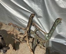 2 sets of garden bench ends