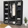 BRAND NEW Clothes Storage Organizer Shelf With Rack Non-Woven Fabrics Portable Bedroom Furniture 175x150x45cm Image 3