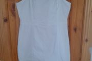 ladies white denim dress