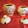 Two vintage honey pots Image 2