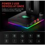 Havit RGB Headphones Stand with 3.5mm AUX and 2 USB Ports Image 2