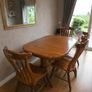 Solid Wood Extendable Dining Table & 5 Chairs Image 5