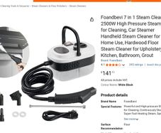 Steam cleaner, never used.