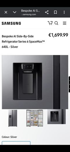 Samsung Bespoke American Fridge Freezer.  Brand New, Unused