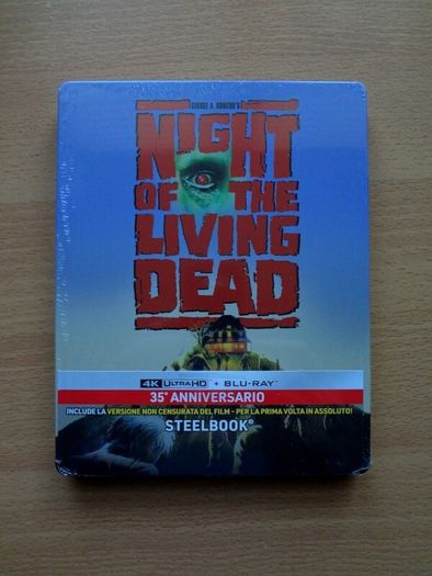 Night Of The Living Dead (1990 Remake) 4K & Blu Ray Steelbook