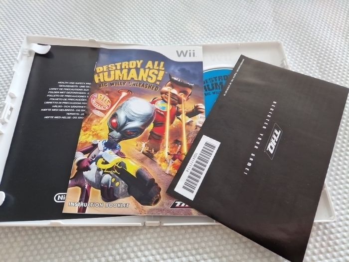 Destroy All Humans Big Willy Unleashed Nintendo Wii Games Original