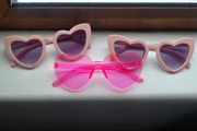 Pink Heart sunglasses - adult size