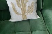 Feather cushion 'Cactus'