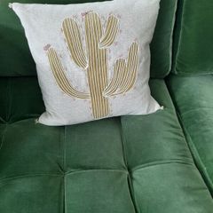 Feather cushion 'Cactus'